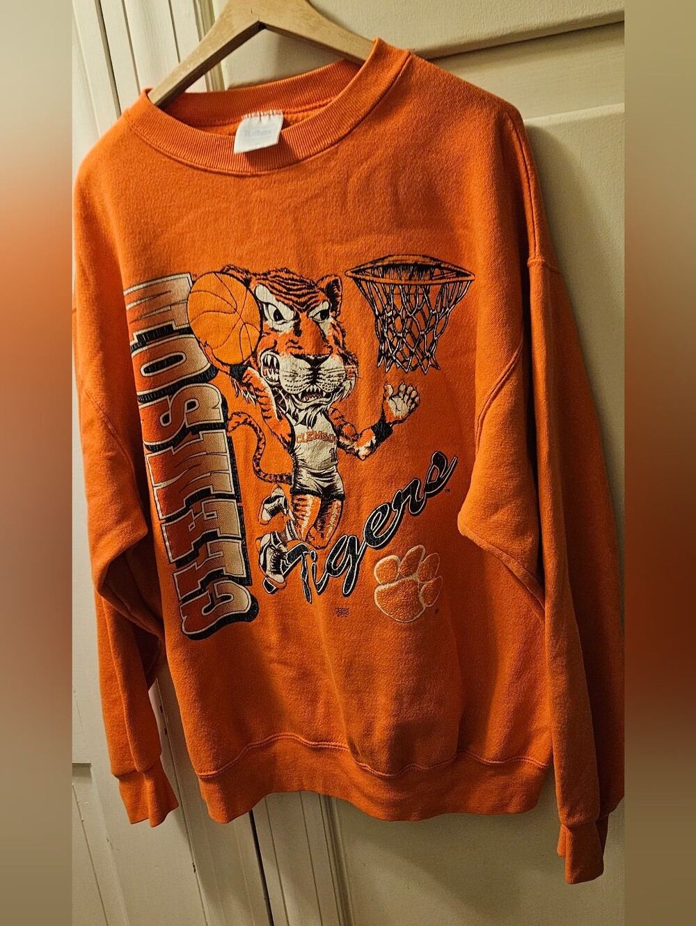 Vintage Mens Clemson Tigers Sweatshirt 80's USA
